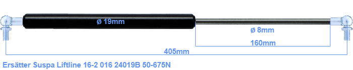 Suspa Liftline 16-2 016 24019B
